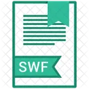 Swf Documento Arquivo Ícone