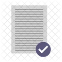 Arquivo Verificado Lista De Verificacao Arquivo Ícone