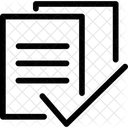 Arquivo Verificado Documento Arquivo Ícone