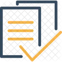 Arquivo Verificado Documento Arquivo Ícone