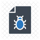 Virus Malware Documento Ícone