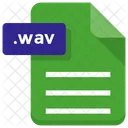 Wav Arquivo Documento Ícone