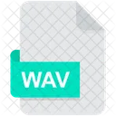 Wav Formato De Arquivo Arquivo Ícone