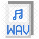 Arquivo Wav Wav Musica Ícone