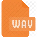 Wav Audio Arquivo Ícone