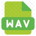 Wav Documento Formato De Arquivo Ícone