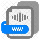 Arquivo Wav Wav Audio Ícone