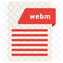 Webm Arquivo Formato Ícone