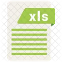 XLS Arquivo Formato Ícone