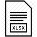 Xlsx Arquivo Documento Ícone