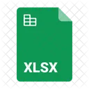 Arquivo Formato Xlsx Ícone