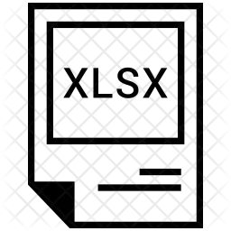 Arquivo Xlsx  Ícone