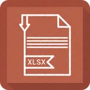 Xlsx Arquivo Formato Ícone