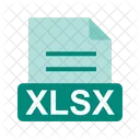 XLSX Arquivo Extensao Ícone