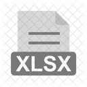 XLSX Arquivo Extensao Ícone