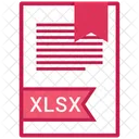 Xlsx Documento Arquivo Ícone