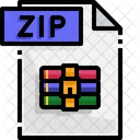 Arquivo Zip Zip Formato De Arquivo Ícone