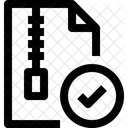 Arquivo Zip Verificacao Arquivo Ícone