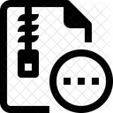 Arquivo Zip Menu Ícone
