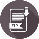 Zip Extensao Documento Ícone