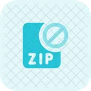 Arquivo Zip Banido Zip Banido Arquivo Banido Ícone