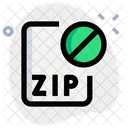 Arquivo zip banido  Ícone