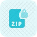 Bloqueio De Arquivo Zip Bloqueio Zip Bloqueio De Arquivo Ícone