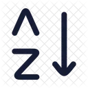 Arrange By Letters A Z Icon