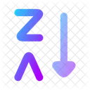 Arrange By Letters Z A Icon