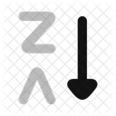 Arrange By Letters Z A Icon