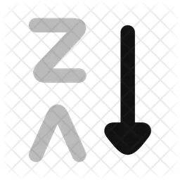 Arrange By Letters Z A  Icon