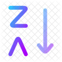 Arrange By Letters Z A Icon