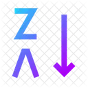 Arrange By Letters Z A Icon