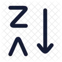 Arrange By Letters Z A Icon