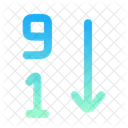 Arrange By Numbers Icon