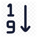 Arrange By Numbers Icon