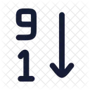 Arrange By Numbers Icon