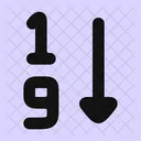 Arrange By Numbers Icon