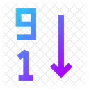 Arrange By Numbers Icon