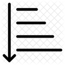 Arrange List Descending Icon