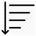 Arrange List Descending Icon