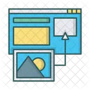 Modulo Arrastar E Soltar Interface Ícone