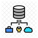 Arreglar El Almacenamiento En La Nube Nube Almacenamiento Icono