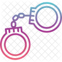 Arrest Freedom Limitations Handcuffs Icon