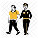 Arrestation Criminel Vol Icône