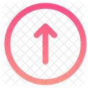 Interfaz Flechas Arriba Circulo Boton Flecha Arriba Teclado Circulo Icono