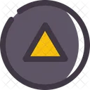 Cursor Arriba Circulo Icono