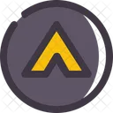 Cursor Circulo Arriba Icono