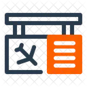 Arrival Board Building Blueprint Icon