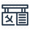 Arrival Board Building Blueprint Icon